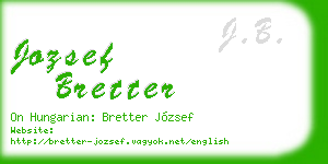 jozsef bretter business card
